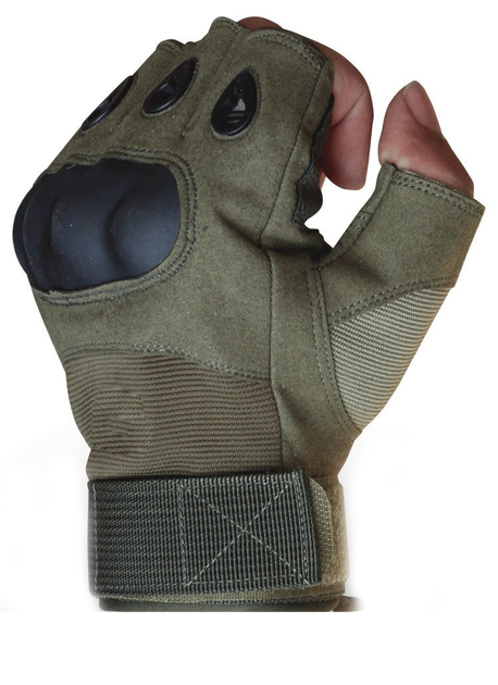 Перчатки штурмовые тактические Camo L Хаки - изображение 1