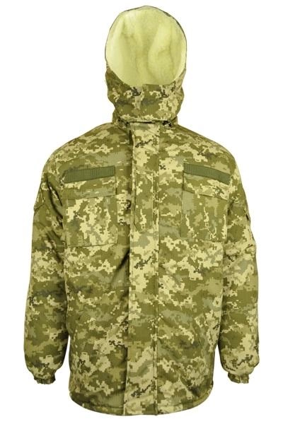 Куртка-бушлат Саржа на хутрі DiSi Company Збройних сил України ЗСУ 46 (А9866) Digital MO - зображення 1