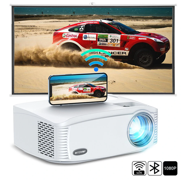 Проектор Blitzwolf BW-VP15 (7000 Lumen) Wi-fi 1080 Full HD CastScreen - изображение 3