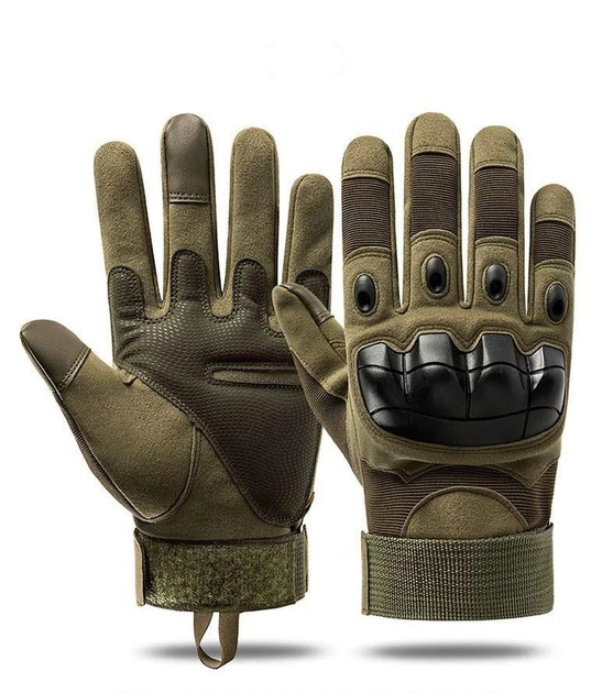 Тактичні перчатки з захистом розмір XL - зображення 1