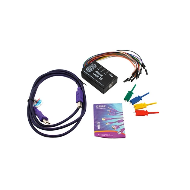 Мини логический анализатор USB 100 МГц 16 каналов, MCU ARM под ПО ...