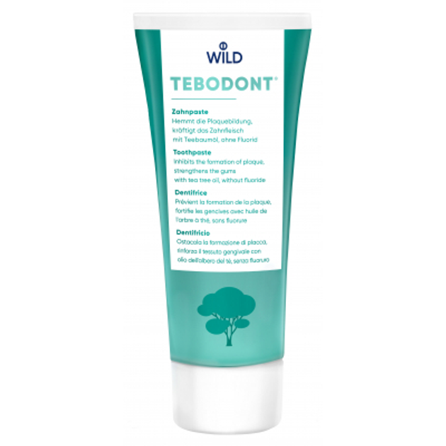 Зубная паста Dr. Wild Tebodont c маслом чайного дерева без фторида 75 мл (7611841701280) - изображение 1