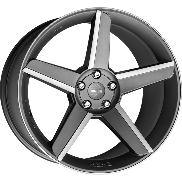 Диски Momo Stealth 8,5x20 5x112 ET35 DIA79,6 (matt anthracite diamond ...