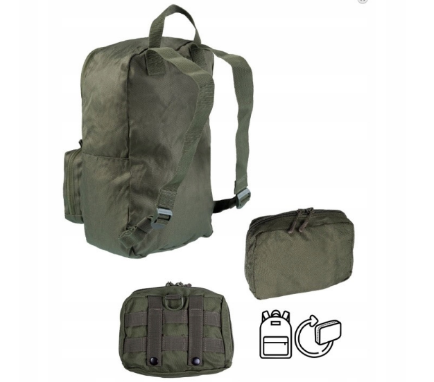 Медичний рюкзак Mil-Tec US Ultra Compact Assault 15 л зелений - Фото 3 Медичний рюкзак Mil-Tec US Ultra Compact Assault 15 л зелений - изображение 3