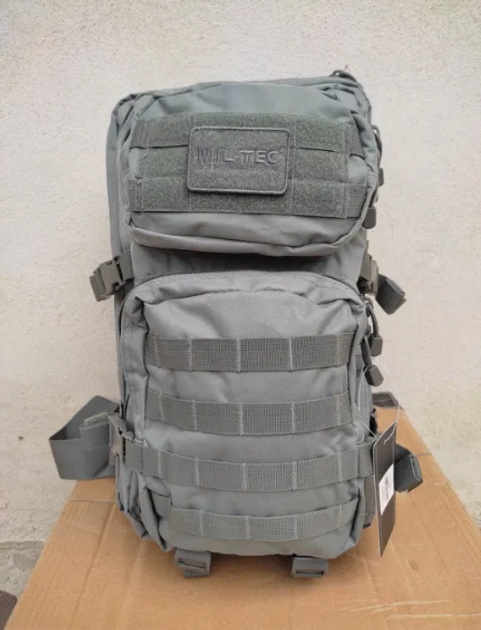 Рюкзак тактичний військовий туристичний Mil-Tec 40л сірий - зображення 1