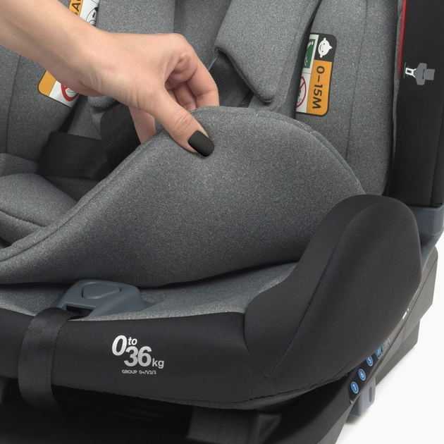 Автокресло детское универсальное EL CAMINO ME 1093 MEMPHIS Gray Black Isofix 0-36 кг - изображение 10