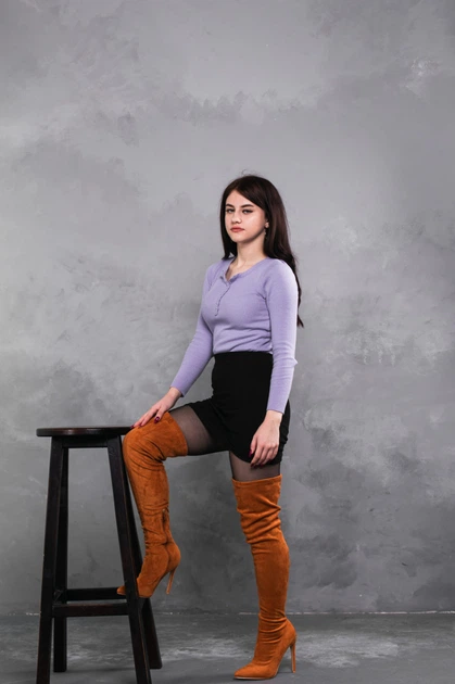 Ботфорти жіночі Fashion Wasp 3363 39 розмір 25 см Гірчичний - Фото 9 Ботфорти жіночі Fashion Wasp 3363 39 розмір 25 см Гірчичний - зображення 9