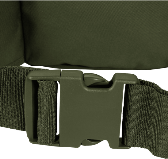 Поясная сумка MIL-TEC GROSS OLIVE Зеленый 23 х 15 х 5.5 см с пятьма карманами из водонепроницаемого полиэстра регулируемая длинна ремня застежка пряжка - изображение 2