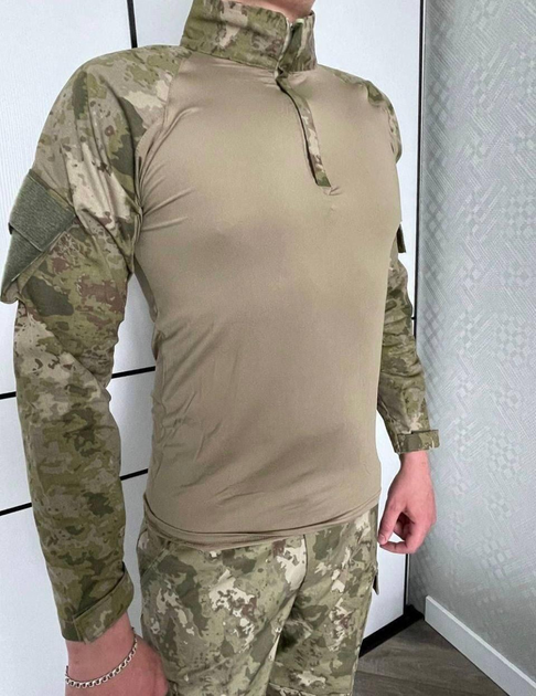 Мужской армейский костюм мультикам для ВСУ (ЗСУ) Tactical тактическая форма убакс и брюки Турция L 6998 - изображение 2