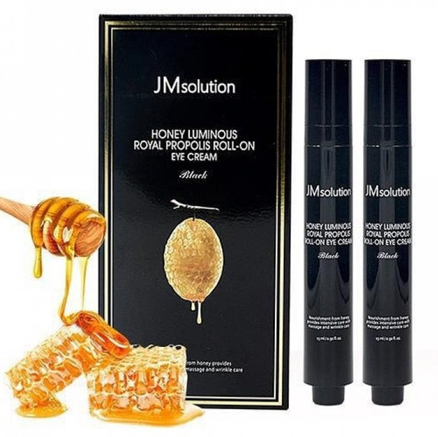Крем-роллер для глаз с прополисом JMsolution Honey Luminous Royal ...