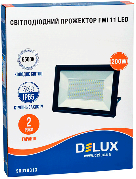Светодиодный прожектор DELUX FMI 11 LED 200Вт 6500K IP65 (90019313 ...