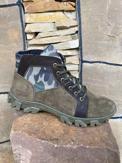 Мужские ботинки тактические военные 45 (30 см) Олива (00985) - изображение 1