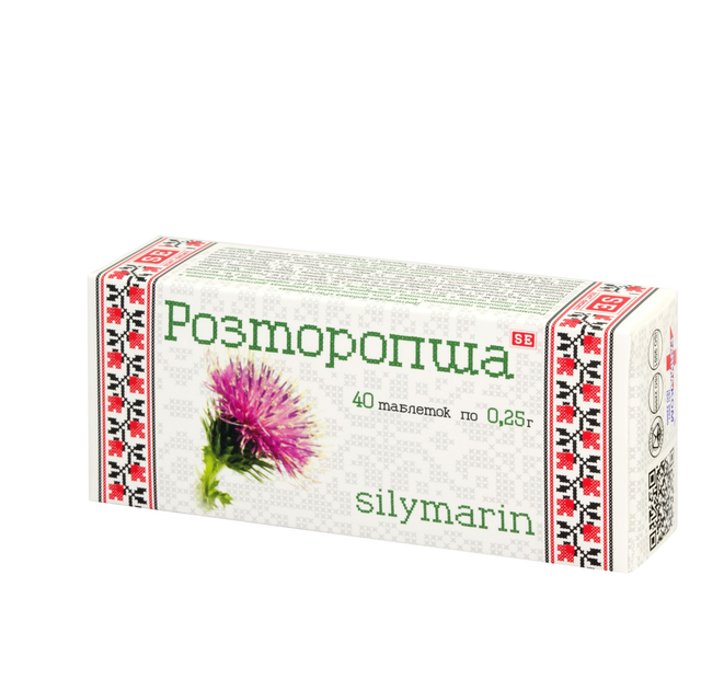 Расторопша FARMAKOM 40 табл./уп. 0,25 г (4820025748031) – фото, отзывы ...