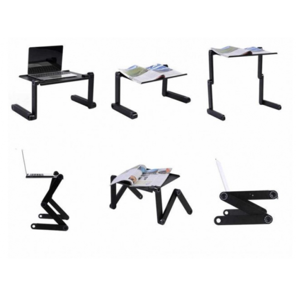 Столик для ноутбука трансформер Laptop Table T8 с USB-охлаждением и подставкой для мышки - Фото 4 Столик для ноутбука трансформер Laptop Table T8 с USB-охлаждением и подставкой для мышки - изображение 4