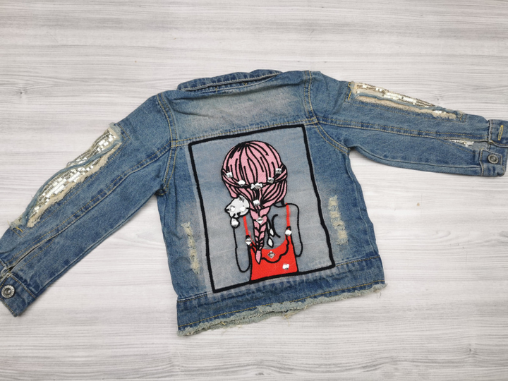 Джинсовая курточка для девочки Girl 1579, розмір 100 от продавца: GRAND ...