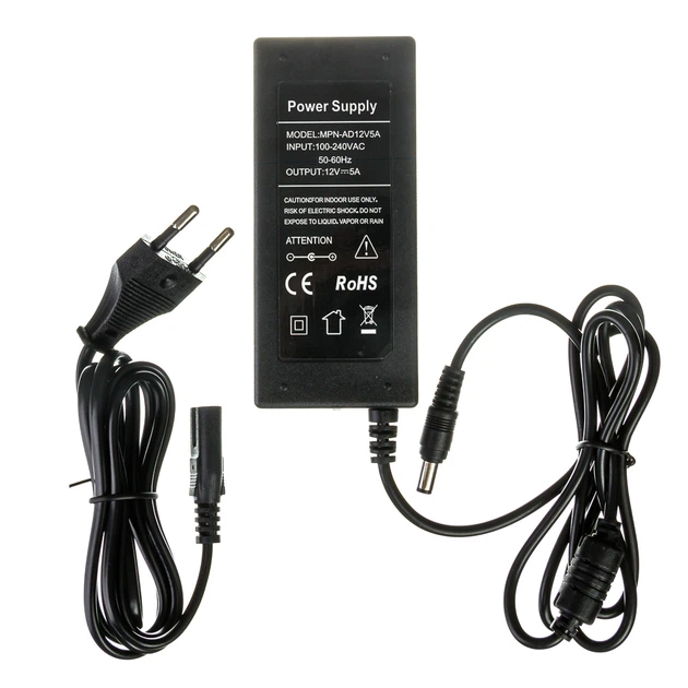 Блок питания 12V-5А-60W пластик - изображение 3