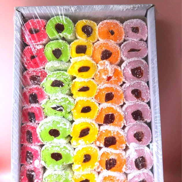 Рахат-лукум у кокосовій стружці Фрукт 2 Sultan Assorti 2 Amanti 1500 г Аманті (A-As-Fruit-2-1500) - зображення 12