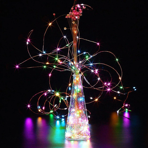 Светодиодная новогодняя гирлянда на батарейках Springos 9.9 м 100 LED Pilot CL0104 Mix - Фото 2 Светодиодная новогодняя гирлянда на батарейках Springos 9.9 м 100 LED Pilot CL0104 Mix - изображение 2