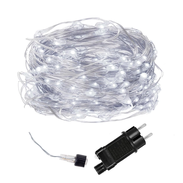 Светодиодная Гирлянда Springos 10 м 100 LED CL0079 новогодняя холодный белый - изображение 2