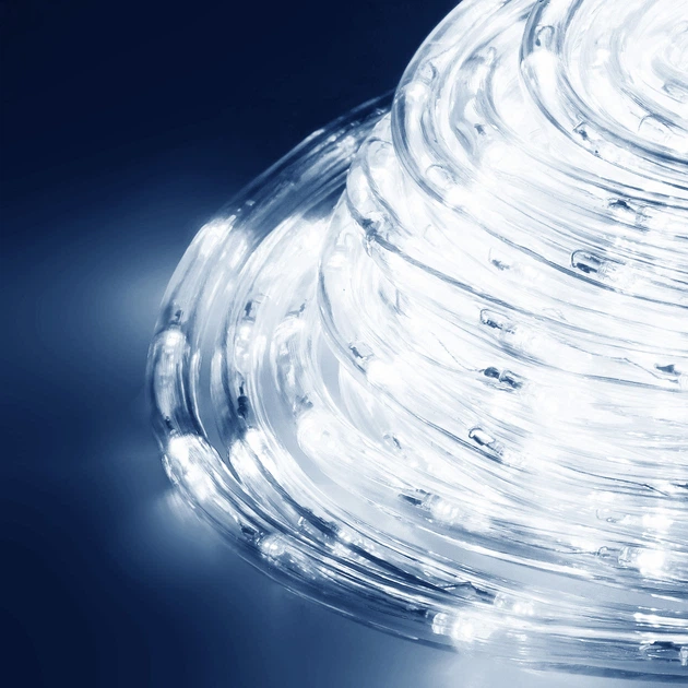 Світлодіодна Гірлянда дюралайт зовнішня вулична Springos Rope Lights 10 м 240 LED CL1201 новорічна холодний білий - Фото 9 Світлодіодна Гірлянда дюралайт зовнішня вулична Springos Rope Lights 10 м 240 LED CL1201 новорічна холодний білий - зображення 9