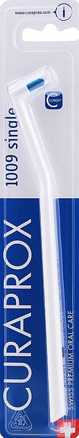 Зубна щітка монопучкова Curaprox CS 1009 Single & Sulcular 9 мм Біла ...
