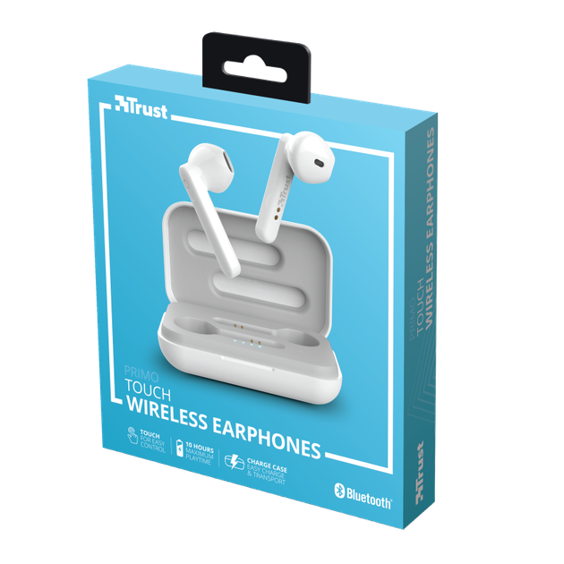 Навушники Trust Primo Touch True Wireless Mic White (23783) - зображення 3