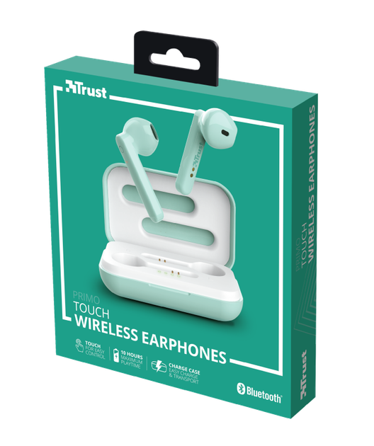 Навушники Trust Primo Touch True Wireless Mic Mint (23781) - зображення 3