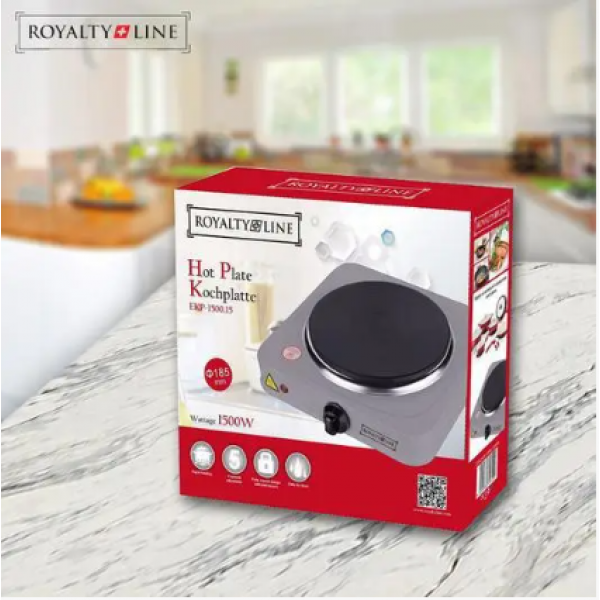 Плита электрическая настольная Электроплита Royalty Line 1500 Вт Серый - изображение 2