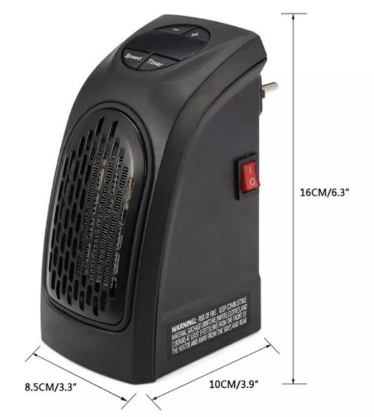 Обогреватель Handy Heater 400W для комнаты черный - изображение 9