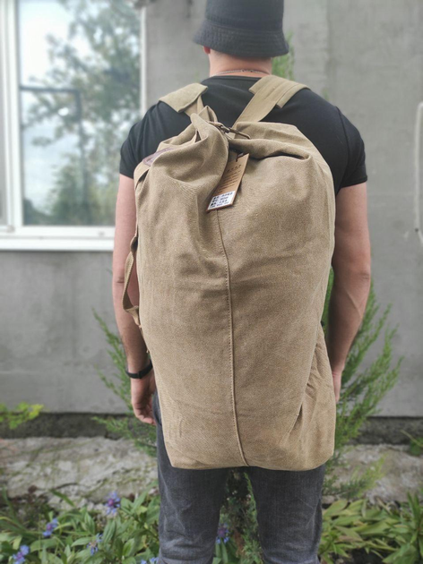 Вещмешок на 60 л Песочного цвета / Тактический рюкзак - изображение 1