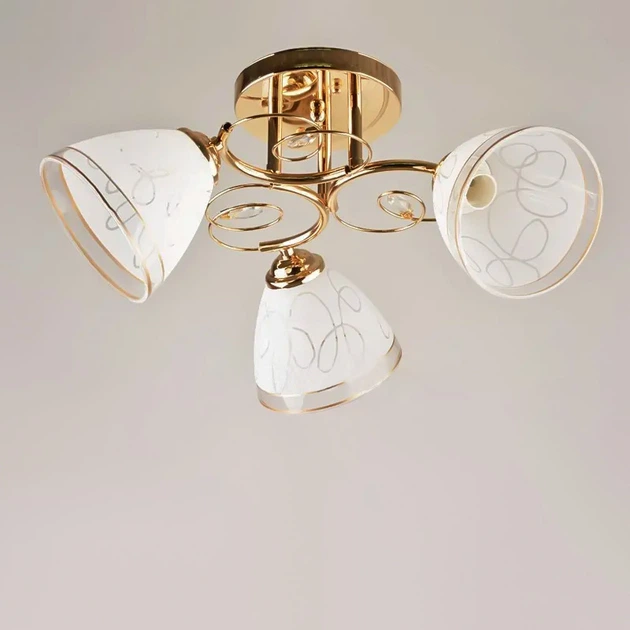 Люстра потолочная Light House SH-18162/3 FG 500*500*230 E27 золото - Фото 1 Люстра потолочная Light House SH-18162/3 FG 500*500*230 E27 золото - изображение 1