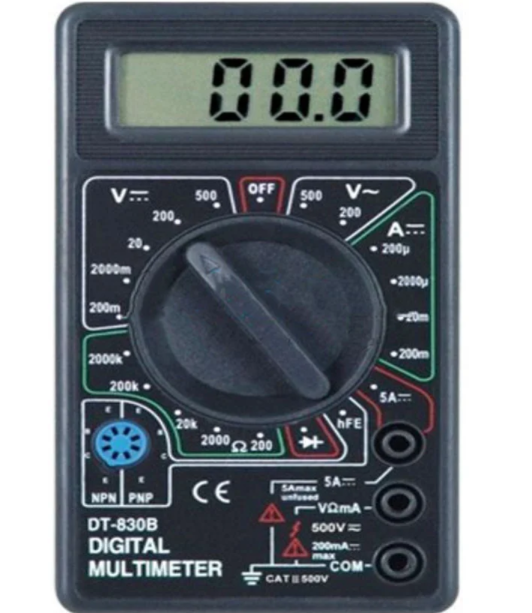 Универсальный мультиметр цифровой Digital DT-830B + измерительные щупы 2 шт черный - Фото 2 Универсальный мультиметр цифровой Digital DT-830B + измерительные щупы 2 шт черный - изображение 2