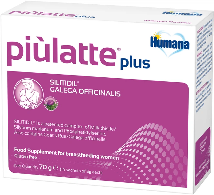 Дієтична домішка Humana Piũlatte Plus 70 г (8031575295036) - зображення 1