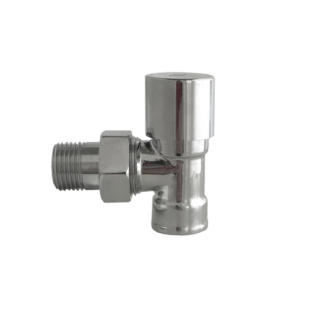 Кран вентильный угловой с американкой Solomon 1/2\" chrom 1844 под ключ ...