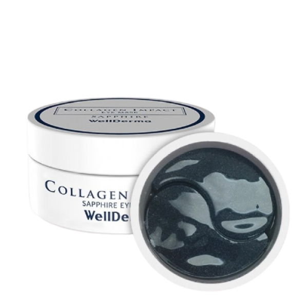 Увлажняющие патчи с морским коллагеном WellDerma Collagen Impact Sapphire Eye Mask 60 шт - Фото 1 Увлажняющие патчи с морским коллагеном WellDerma Collagen Impact Sapphire Eye Mask 60 шт - изображение 1
