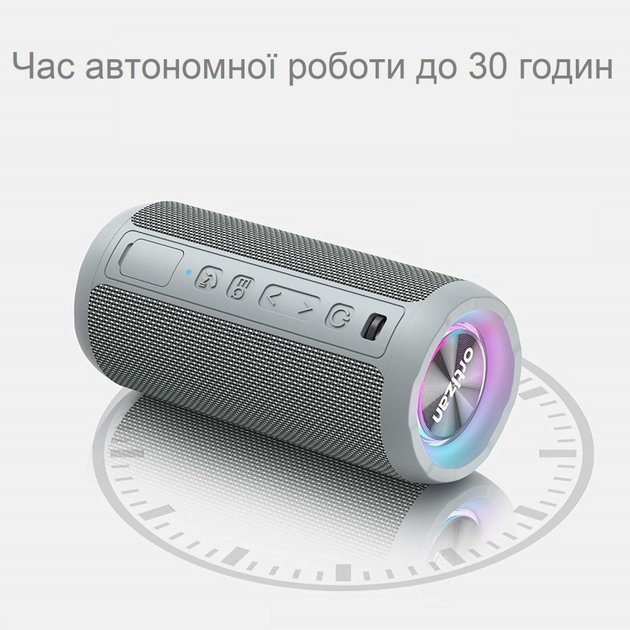 Портативная колонка акустическая система Ortizan X10 Grey - изображение 4