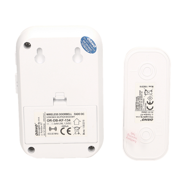 Звонок FADO DC безпроводной 36 тоновый белый OR-DB-KF-134 ORNO - Фото 6 Звонок FADO DC безпроводной 36 тоновый белый OR-DB-KF-134 ORNO - изображение 6