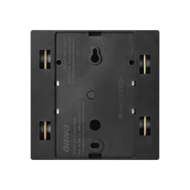 Звонок QUARTO AC 2 тоновый черный 230V OR-DP-MR-149/B ORNO - изображение 3