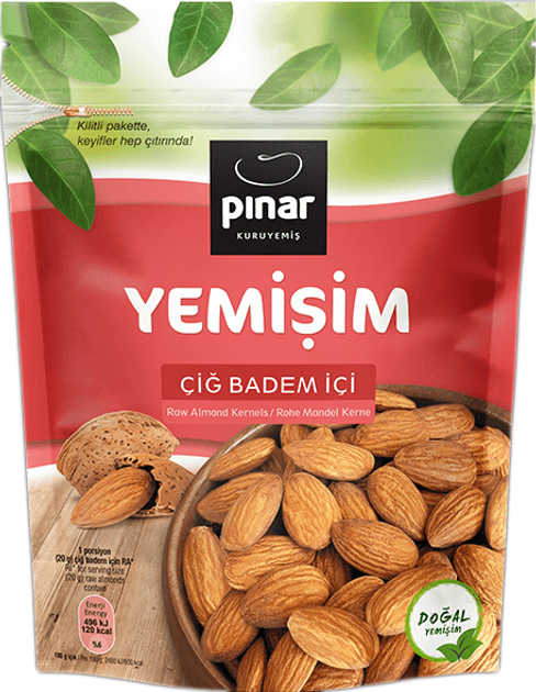Миндаль Pinar сырой очищенный 150 г (0.15 кг) (8690123422609) – купить ...