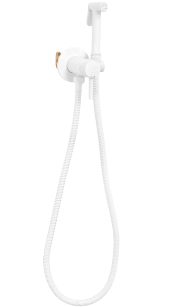 Набор гигиенического душа скрытого монтажа Rea Loop white matt REA-B0255 - Фото 4 Набор гигиенического душа скрытого монтажа Rea Loop white matt REA-B0255 - изображение 4