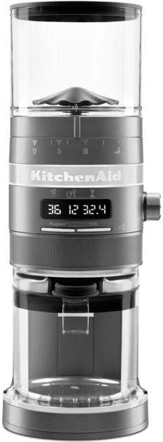 Кавомолка KitchenAid Artisan 5KCG8433EMS срібний медальйон - зображення 1