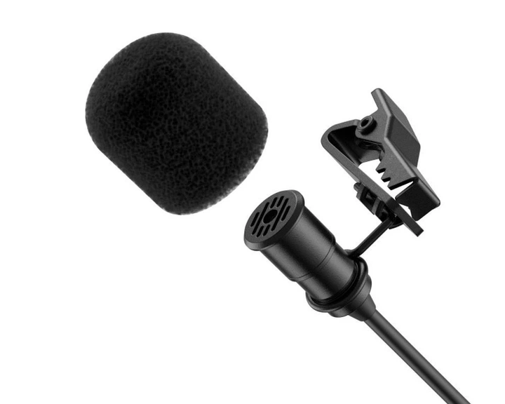 Петличный микрофон Simorr Wave L1 3.5mm Lavalier Microphone (Black) - Фото 2 Петличный микрофон Simorr Wave L1 3.5mm Lavalier Microphone (Black) - изображение 2