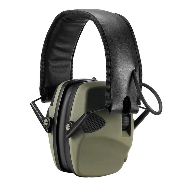Активні стрілецькі навушники тактичні Tactical Sport Хакі + Беруші (125920b) - зображення 2