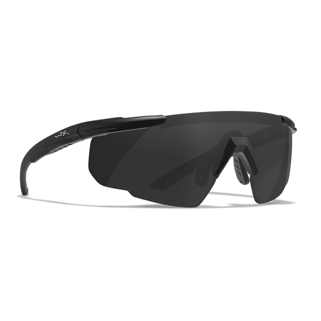 Захисні балістичні окуляри Wiley X SABER ADV Сірі лінзи/матова чорна оправа (без кейсу) - зображення 2