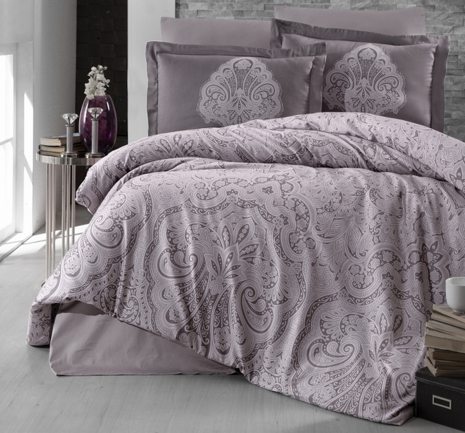 Турецкое постельное белье First Choice Cotton Satin Melina Lavender ...