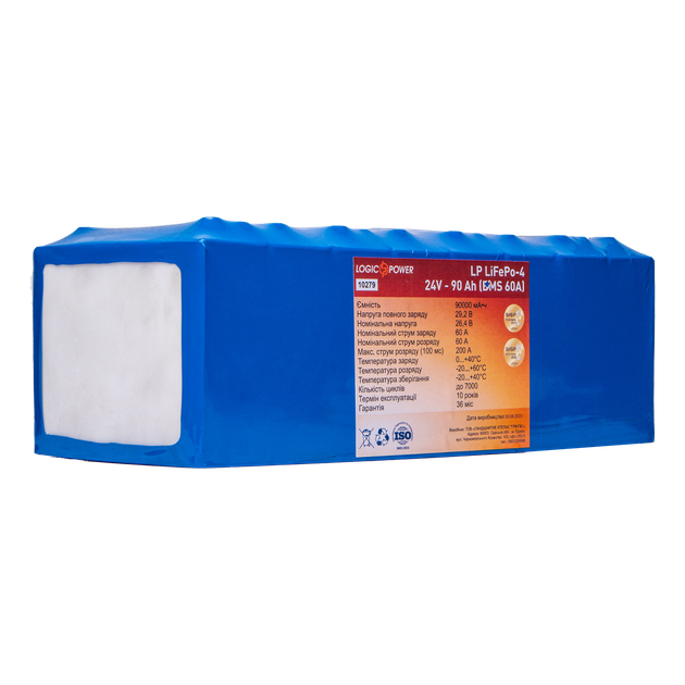 Акумулятор LogicPower LP LiFePo-4 24V - 90 Ah (BMS 60A) - зображення 2