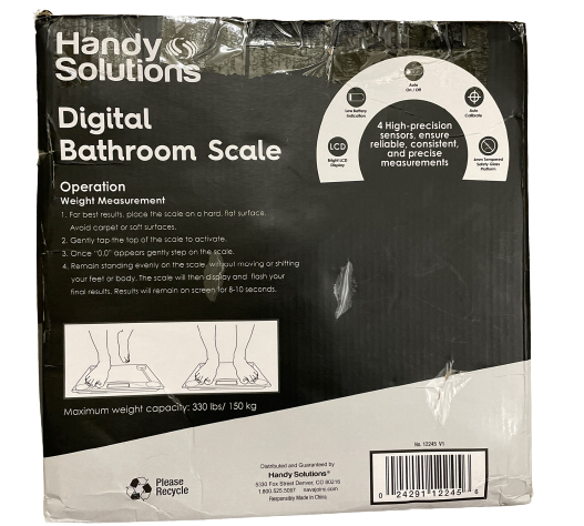 Весы электронные напольные бытовые для взвешивания тела HANDY SOLUTIONS DIGITAL BATHROOM SCALE домашние весы - изображение 6