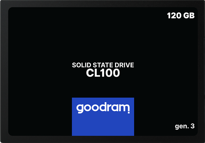SSD диск Goodram CL100 Gen.3 120GB 2.5" SATA III 3D NAND TLC (SSDPR-CL100-120-G3) - зображення 1