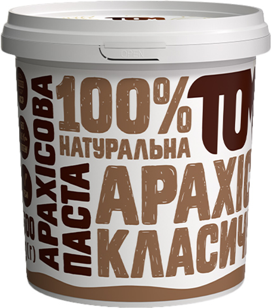 Акція на Арахісова паста ТОМ класична 500 г від Rozetka