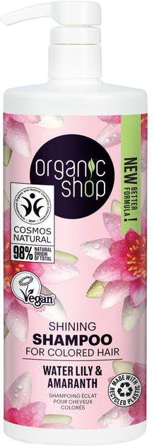 Акція на Шампунь для фарбованого волосся Organic Shop Сяйво Водна лілія та Амарант 1 л від Rozetka